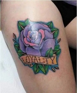 American Traditional Purple Rose 