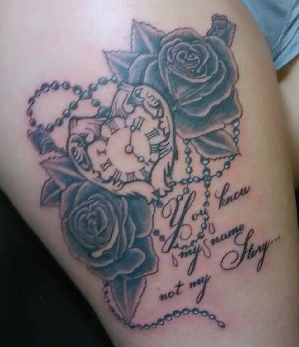 Heart Pocket Watch and Roses 