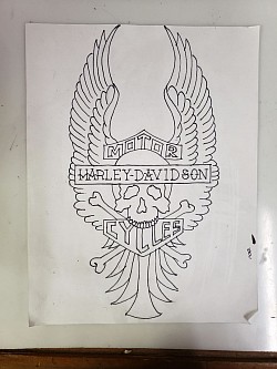 Old School Harley Davidson