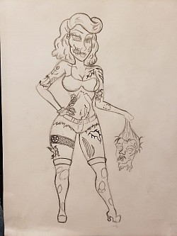 Zombie Pin-Up