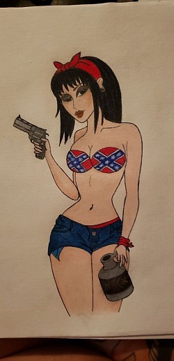 Custom Redneck Pin-Up