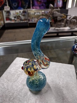 Blue Frit Sherlock Bubbler